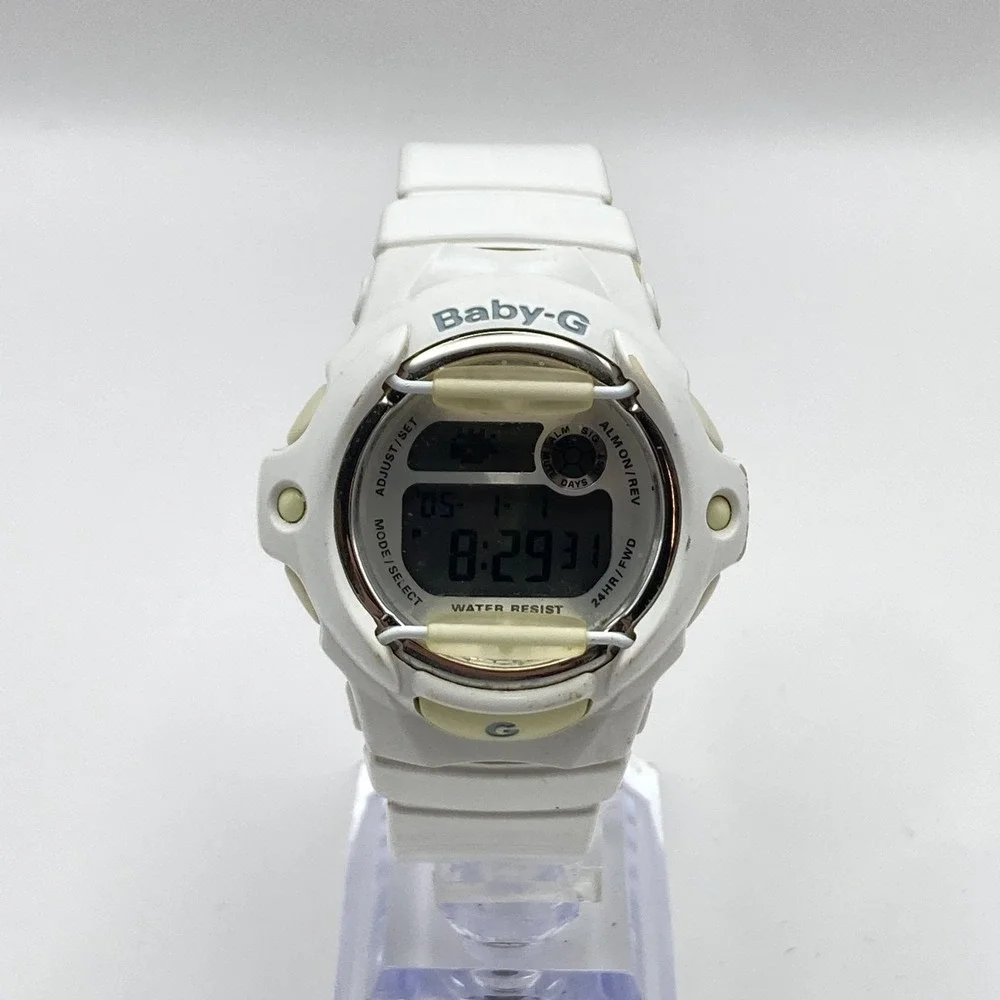 Casio Baby-G Womens Watch White Digital 3252 BG-169R World Time New Battery 8.5